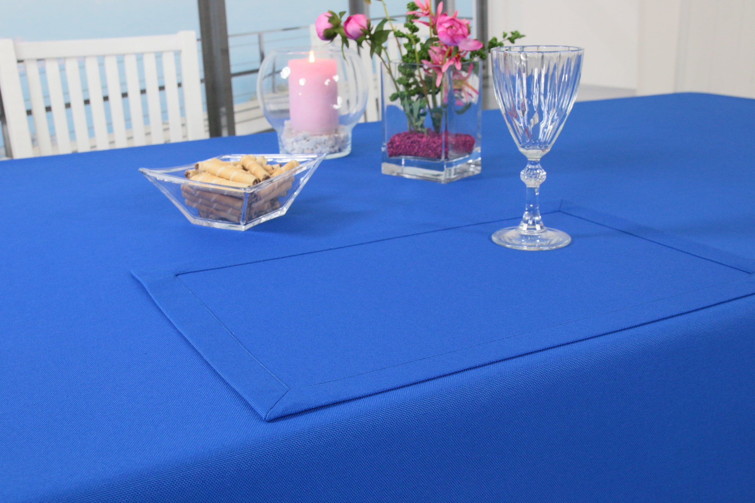 Tischset Royalblau uni Größe 32x42 cm Platzset