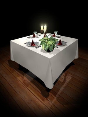 Tischdecken Weiß uni rechteckig Breite 180 cm