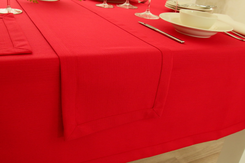 Tischläufer Rot mit Fleckschutz Nia Breite 40 cm