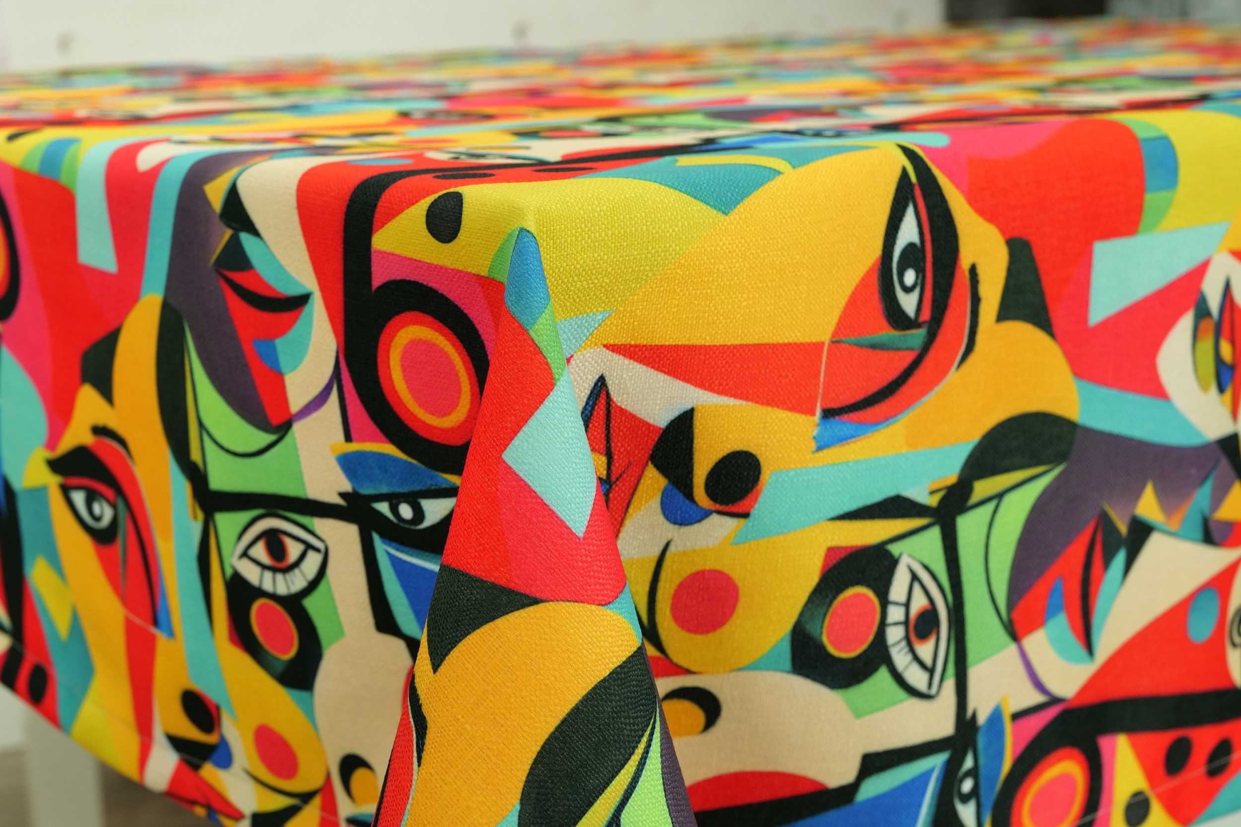 Garten Tischdecke fleckgeschützt grafische Muster Picasso Breite 120 cm