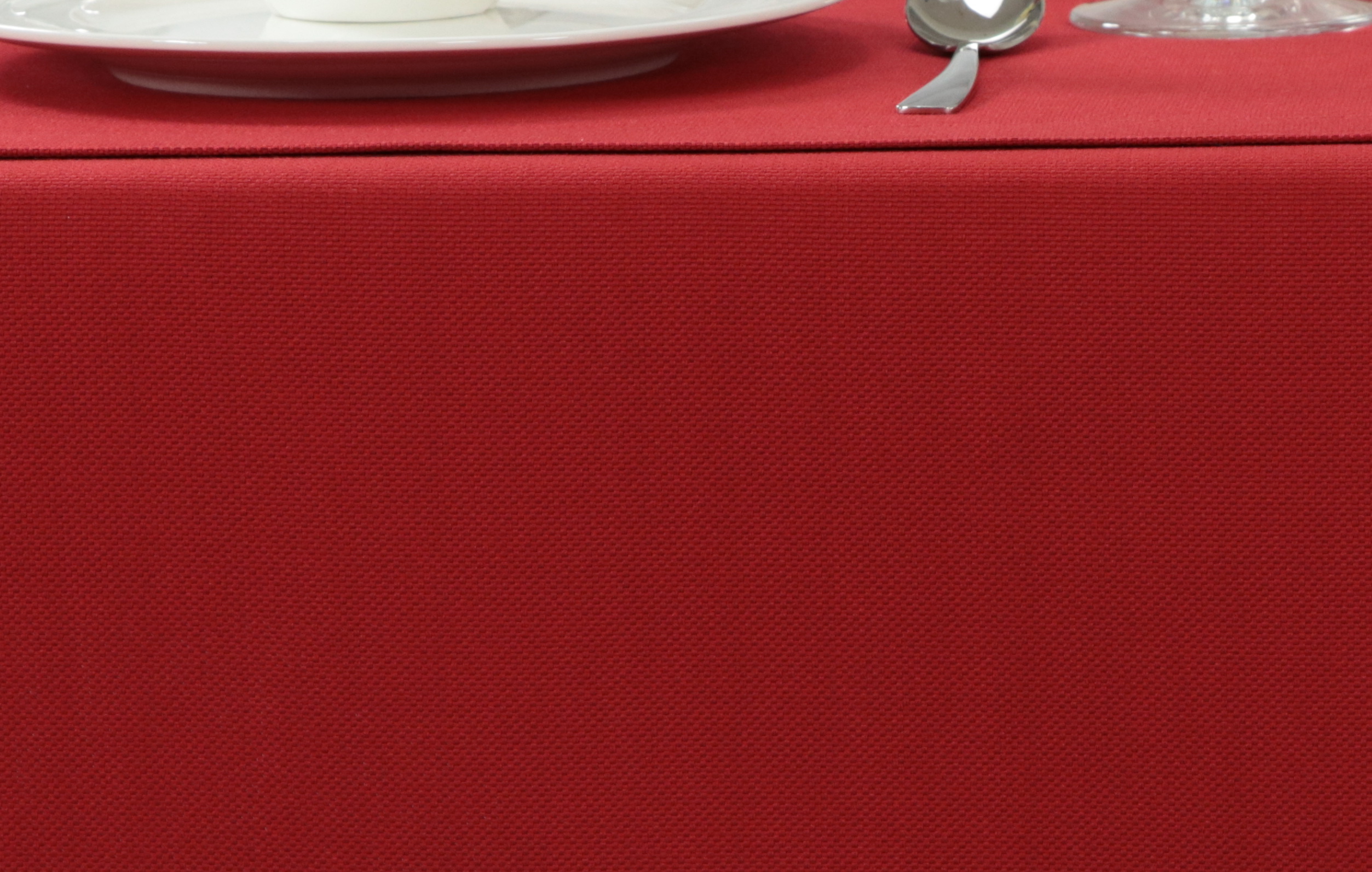 Tischdecke mit Fleckschutz Rot uni Liberas Breite 180 cm