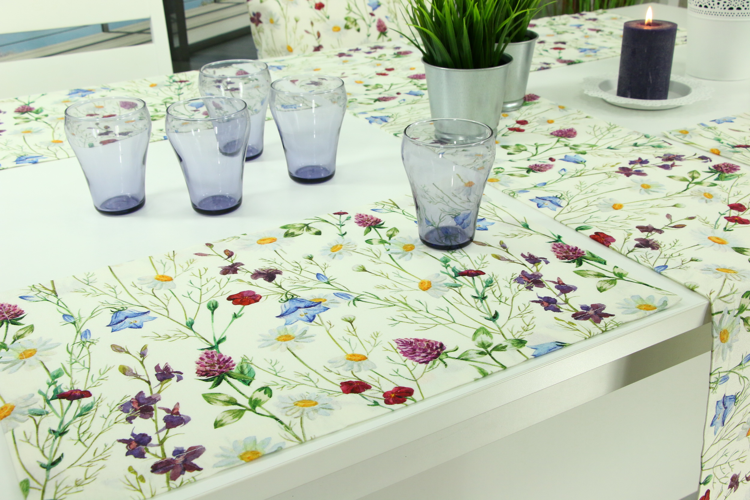 Tischset mit Fleckschutz Blumenwiese Fiorito Größe 32x42 cm Platzset