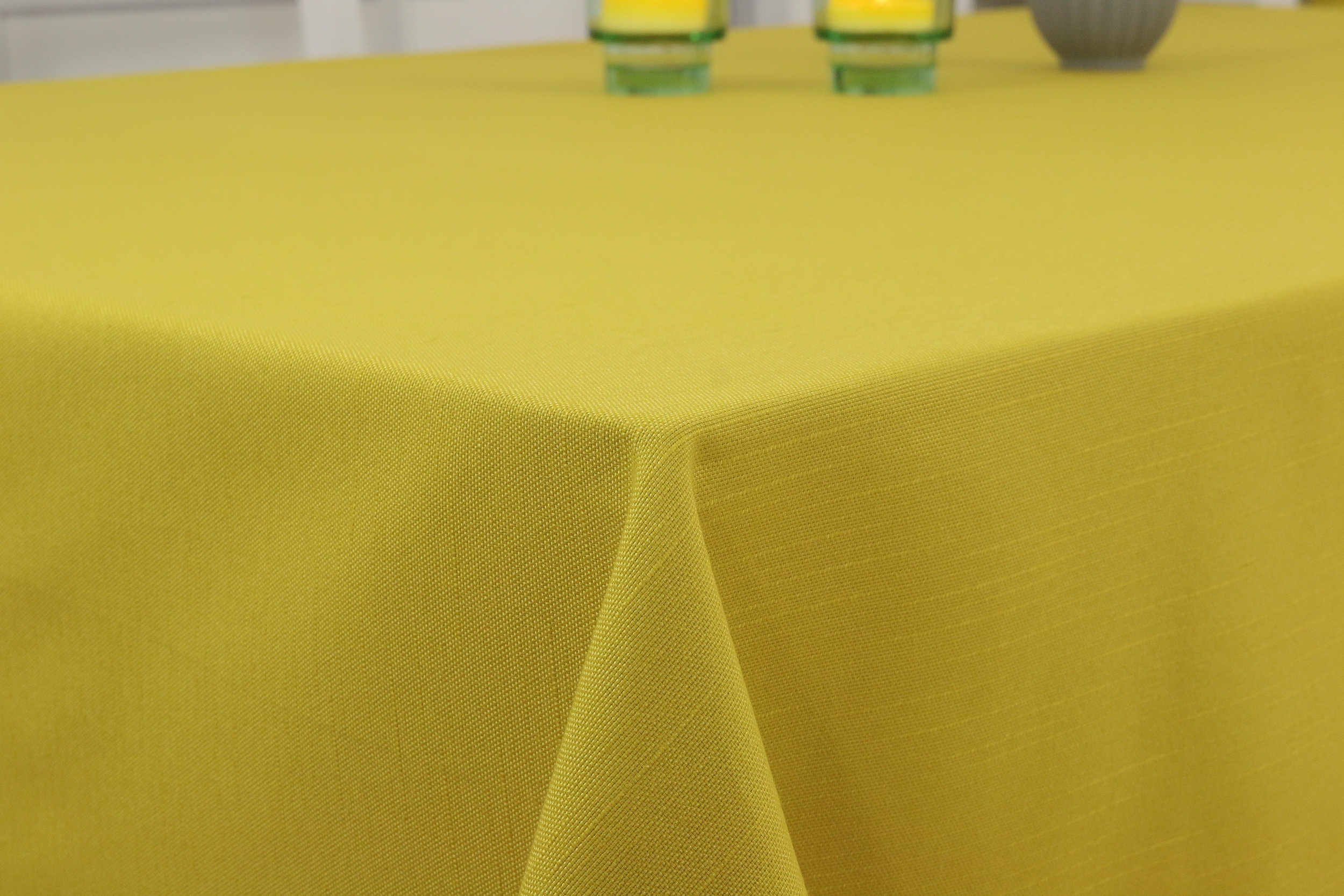 Tischdecke Senf mit Fleckschutz Nia Breite 150 cm