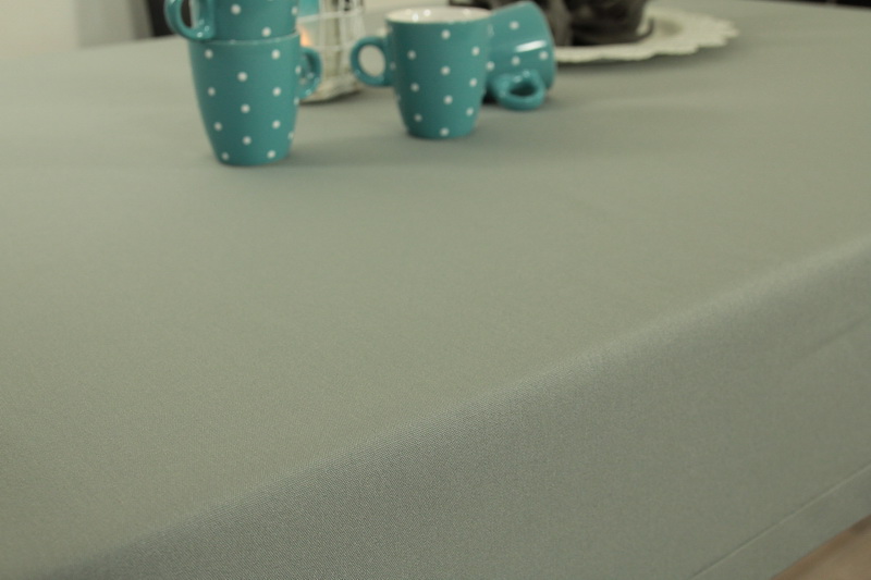 Tischdecke mit Fleckschutz Grau uni Sara Breite 170 cm