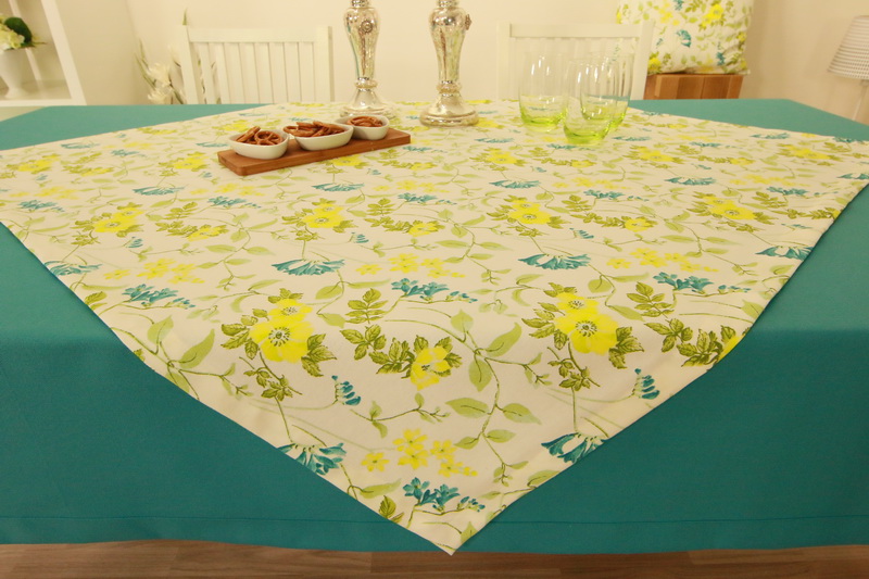 Tischdecke Valencia mit Blumenmuster Ø ab 80 cm bis 200 cm RUND