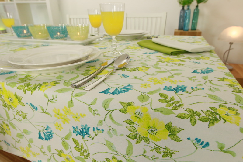 Tischdecke Valencia mit Blumenmuster Breite 120 cm