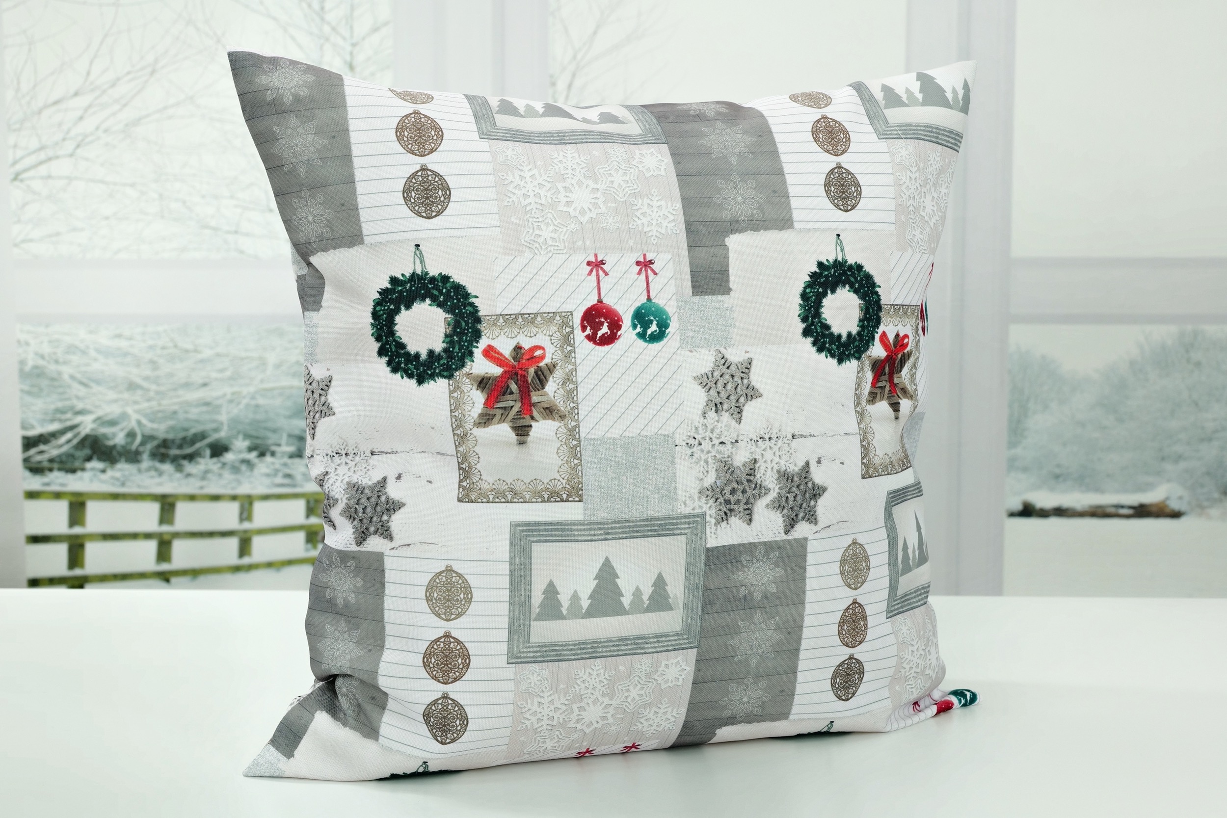 Weihnachtliche Kissenbezüge + Hüllen mit Fleckschutz Noel. Perfekt in jeder Größe.