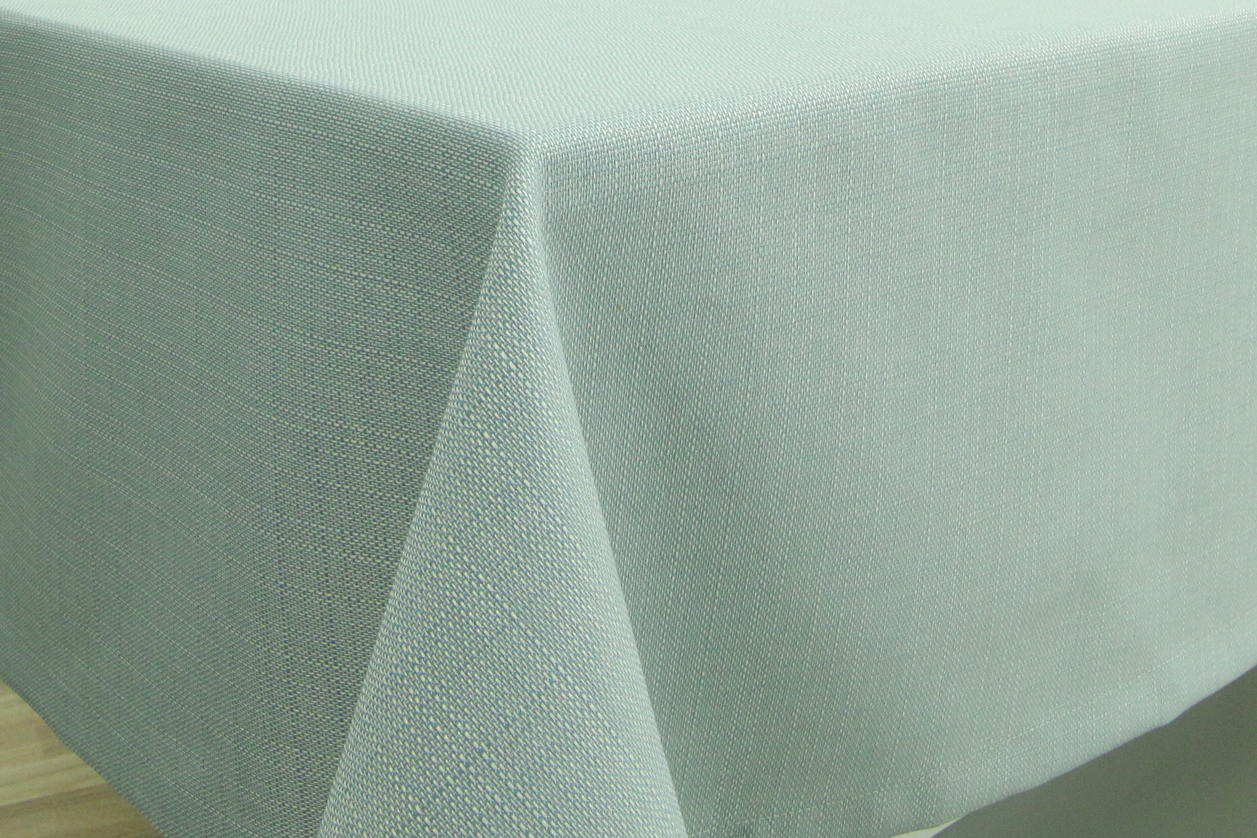 Tischdecke mit Fleckschutz Evita Perlmint Uni Breite 100 cm