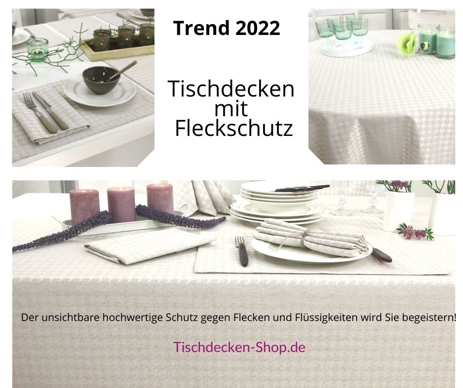 TOP Tischdecken Trends 2022 - Tischdecken-shop.de von TiDeko®