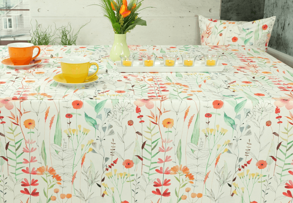 Zuhause im Frühling: Tischdecken und Tischwäsche mit inspirierenden Farben