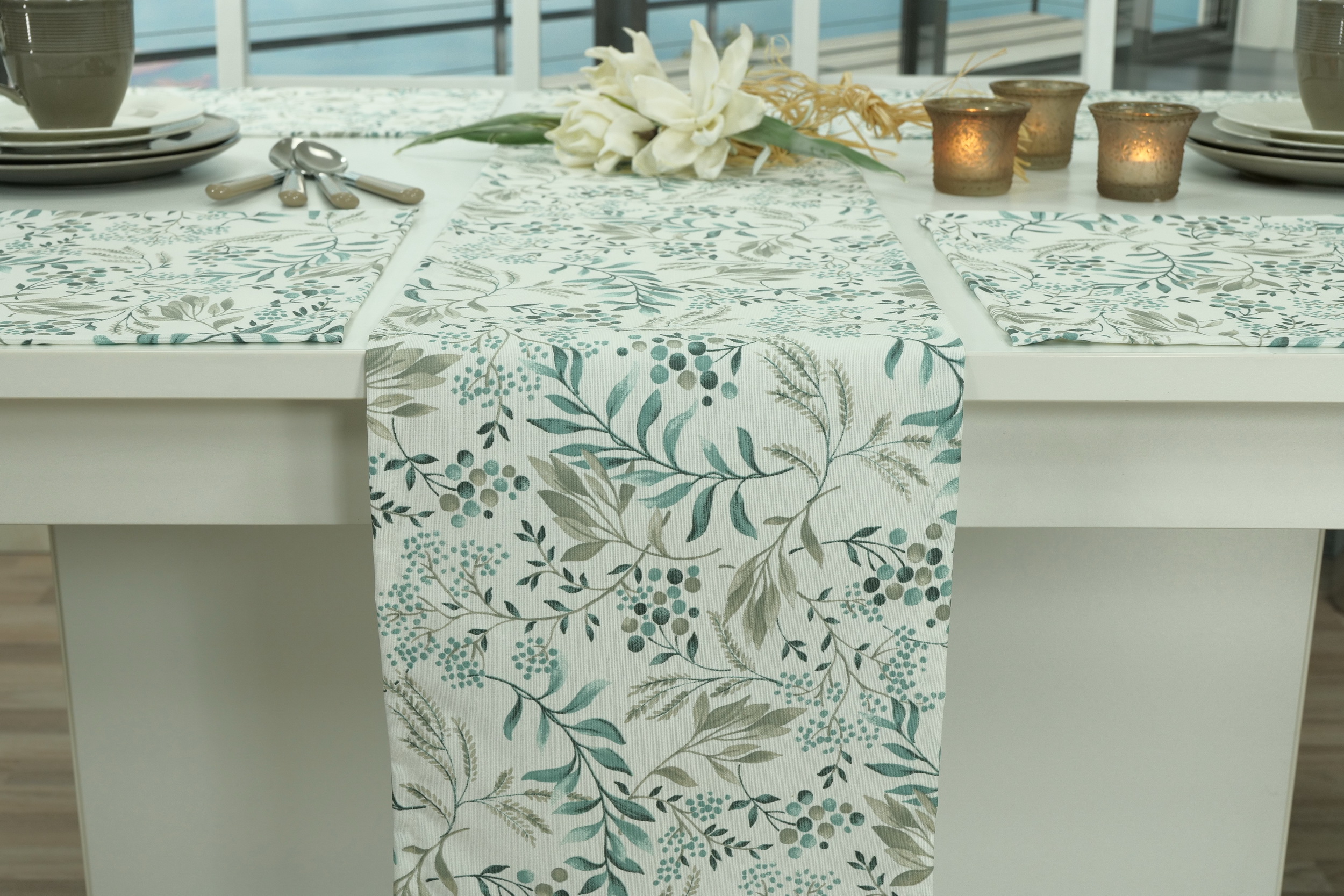 Abwaschbare Tischset mit Beeren und Sträuche Muster Arbusto Größe 30x48 cm Platzset