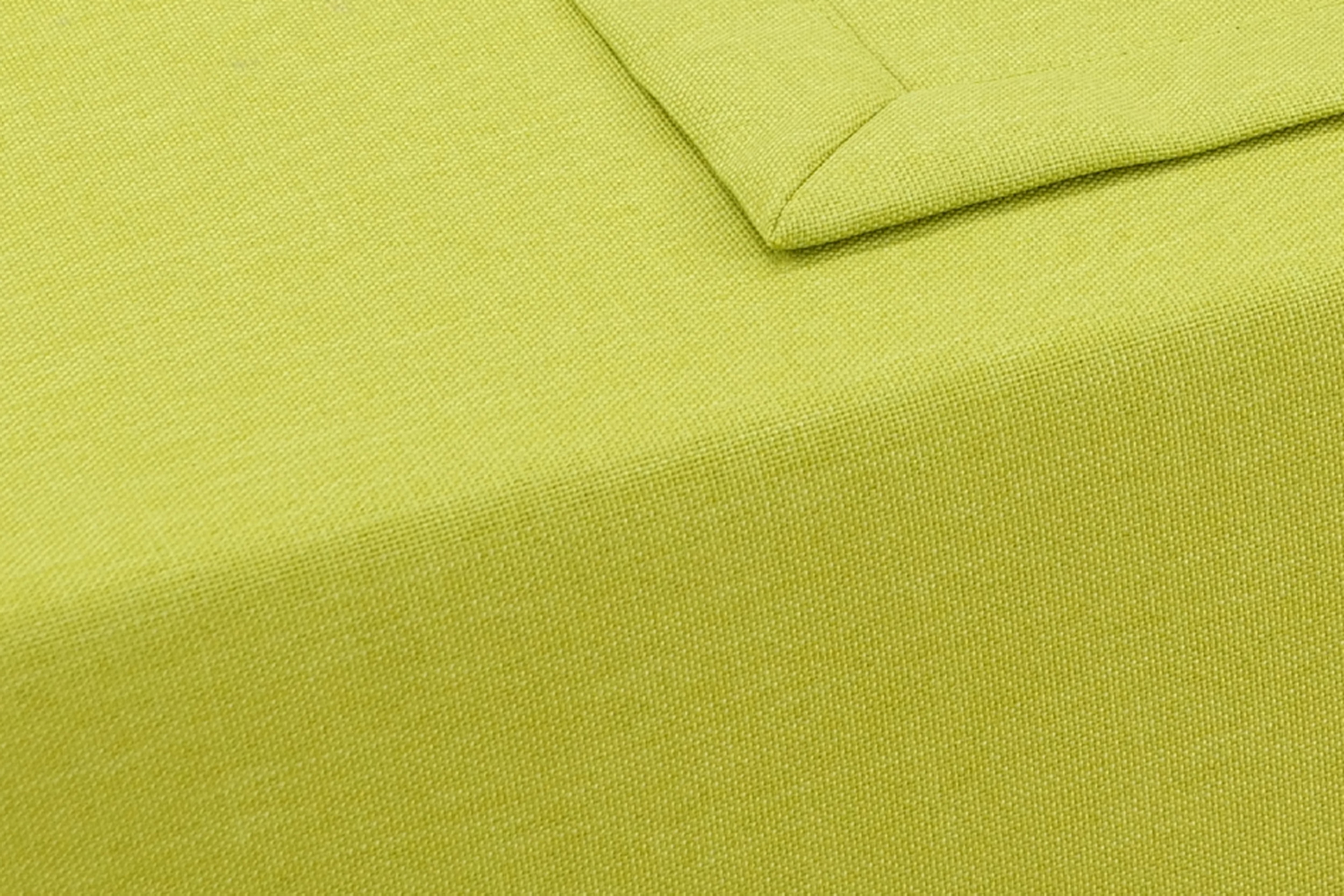 Tischdecke mit Fleckschutz Frühlingsgrün Uni Leinenoptik Valerie Breite 100 cm