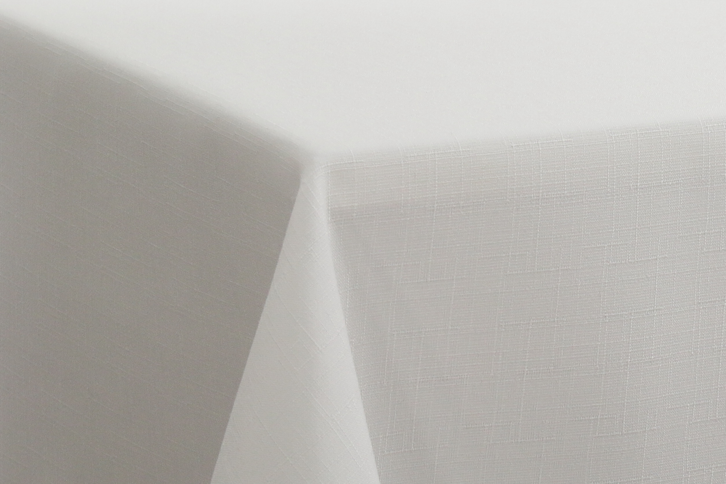 Tischdecke mit Fleckschutz Weiß Creme einfarbig Malaga Breite 140 cm