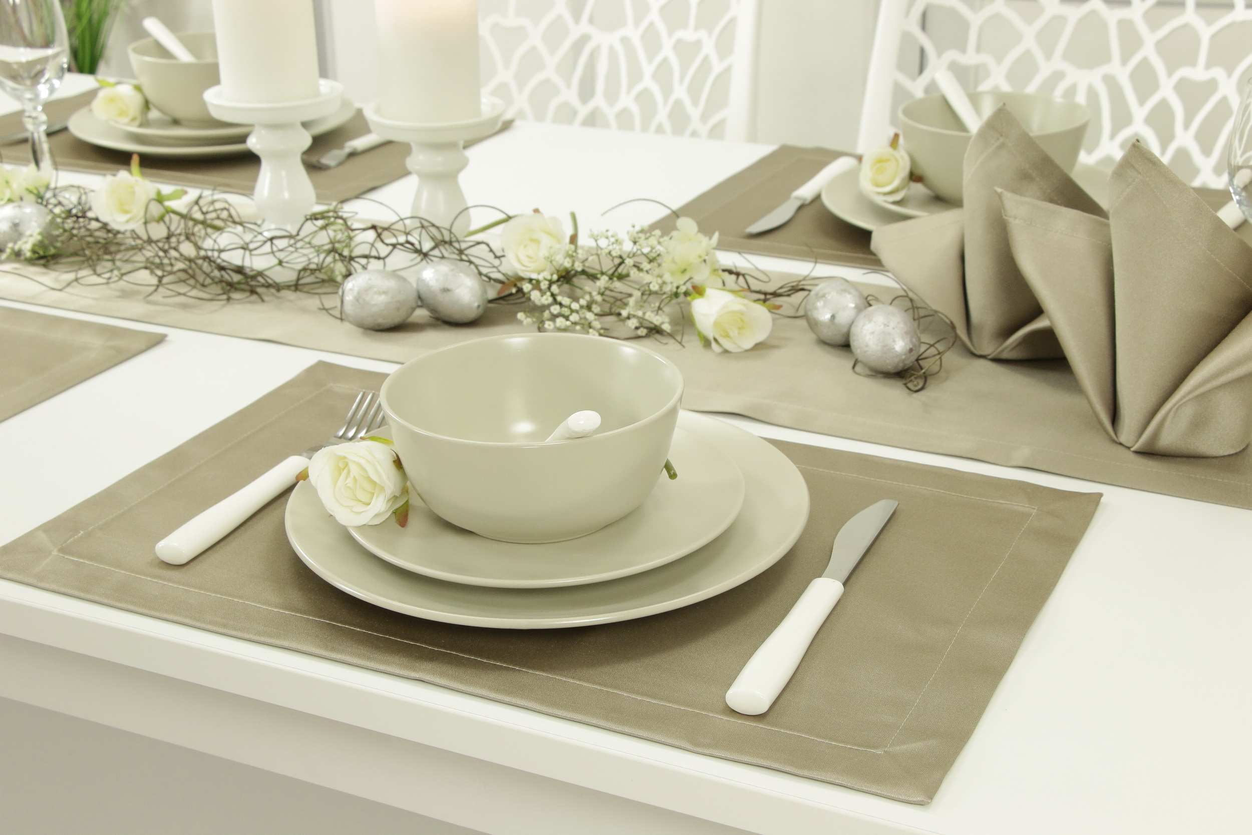 Tischsets & Platzsets NATUR | TiDeko® Tischdecken-Shop.de. Tischdecken  Markenqualität