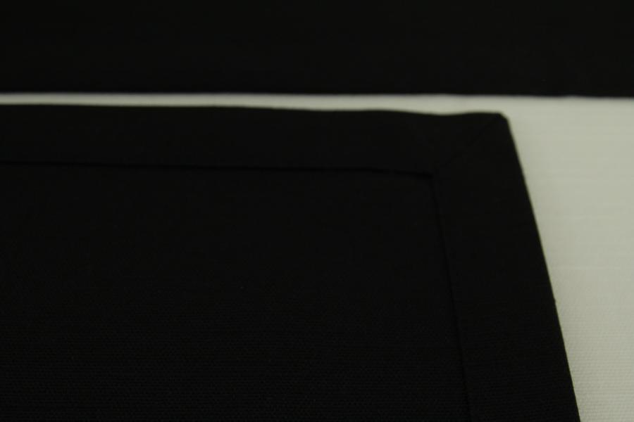 Tischset schwarz mit FLECKSCHUTZ Nia 30x48 cm Platzset
