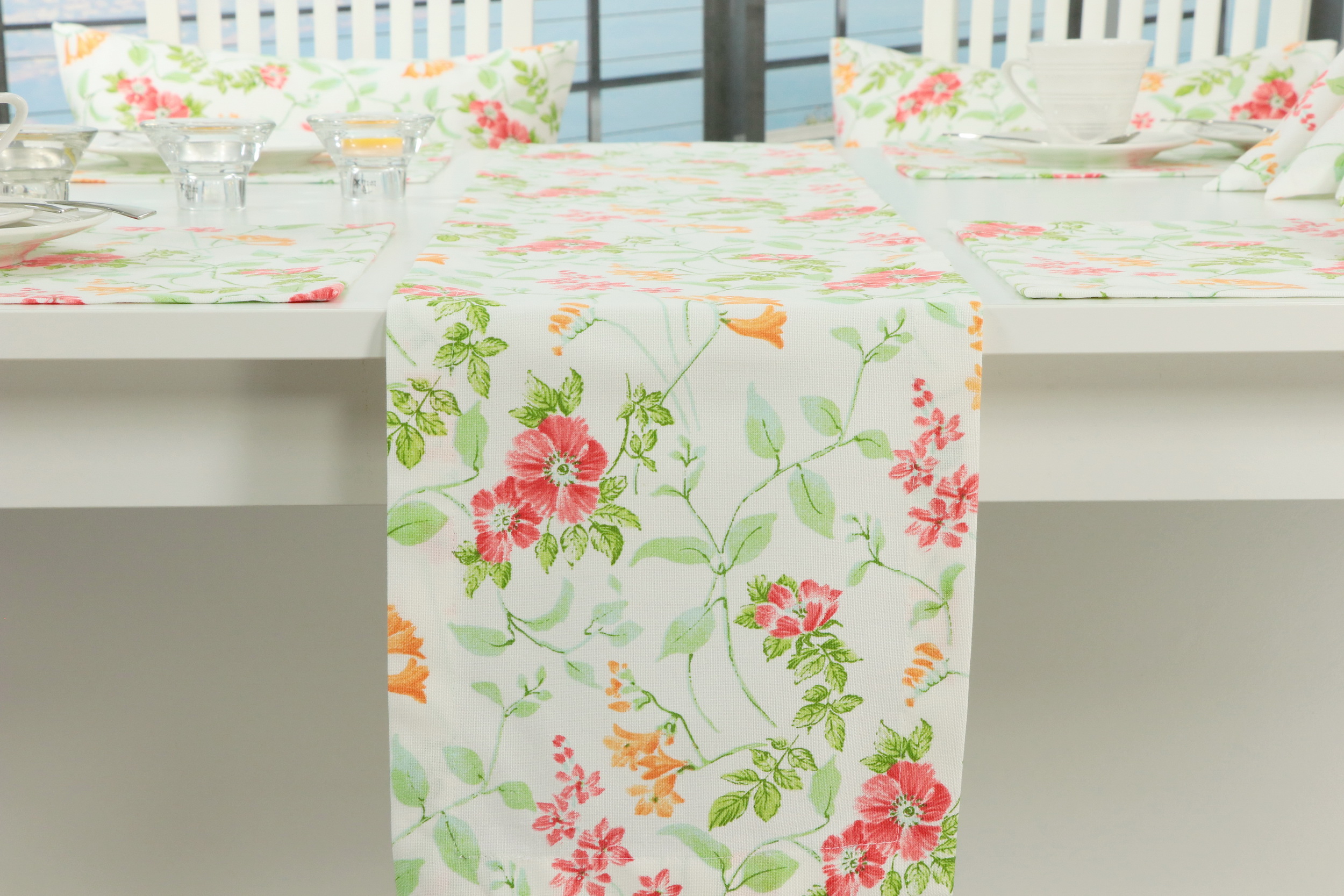 Blumenwiese Tischläufer Blomos Breite 40 cm