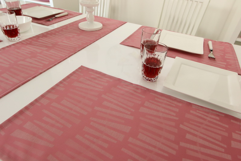 Abwaschbare Tischsets Rosa Mira Größe 32x42 cm