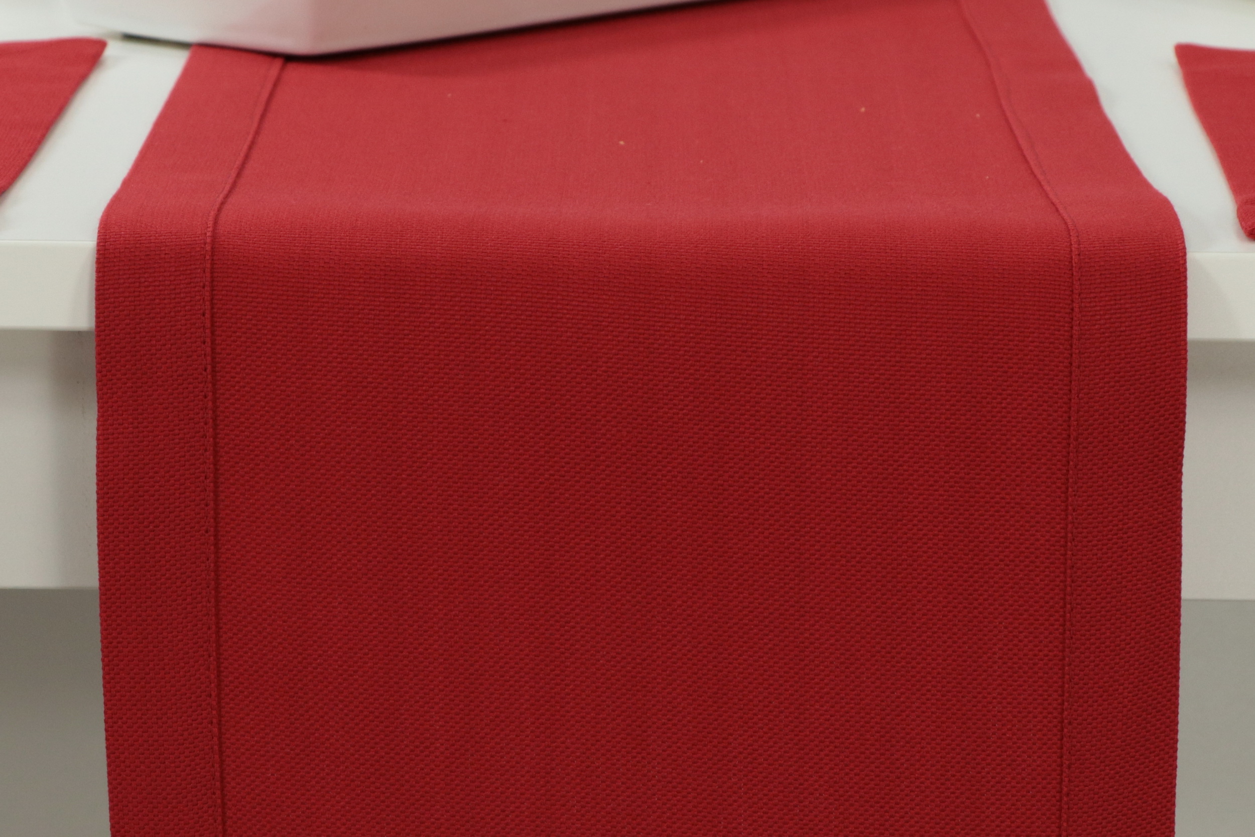 Tischläufer mit Fleckschutz Rot uni Liberas Breite 40 cm