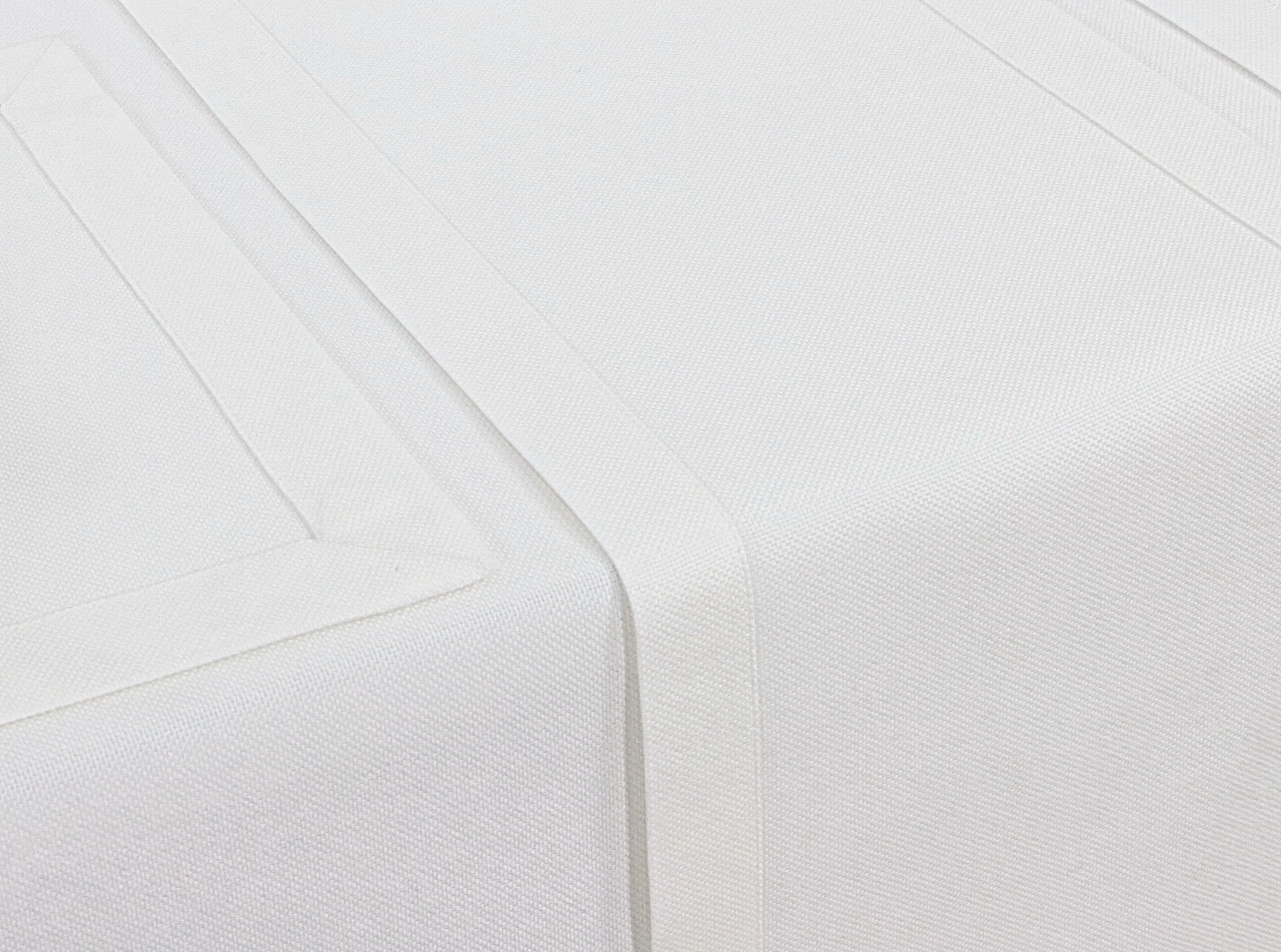 Tischdecke mit Fleckschutz Weiß uni Liberas Breite 150 cm OVAL
