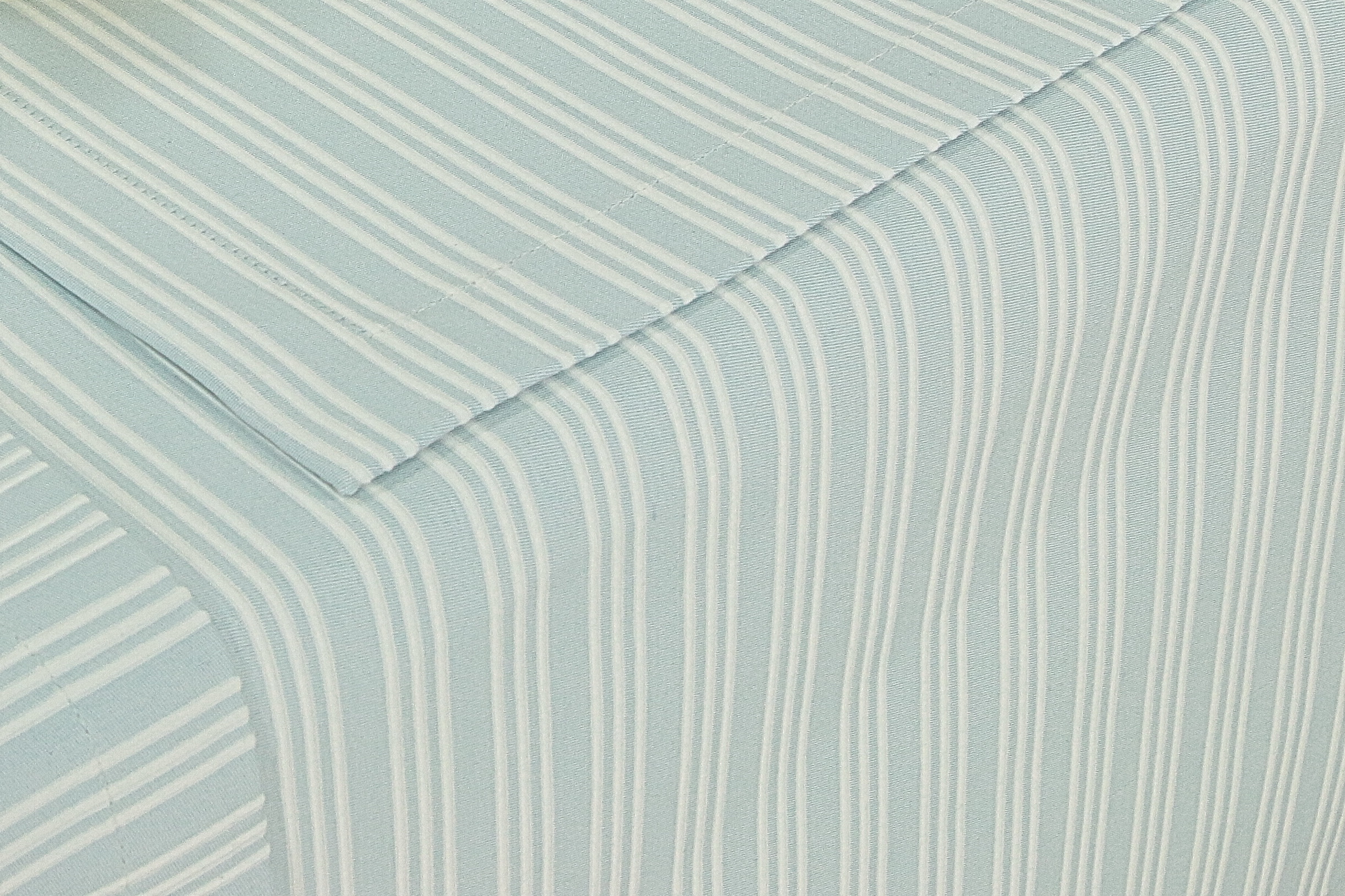 Tischdecke Hellblau gestreift Pirol Breite 90 cm
