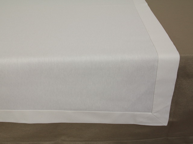 Tischdecken Weiß uni ab 80x80 cm bis 200x200 cm QUADRATISCH