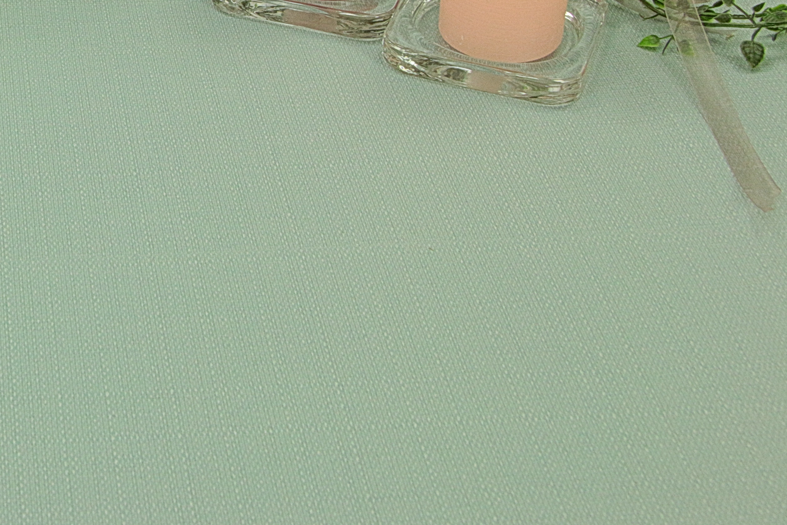 Tischdecke abwaschbar Pastell Mint Linado Breite 130 cm OVAL
