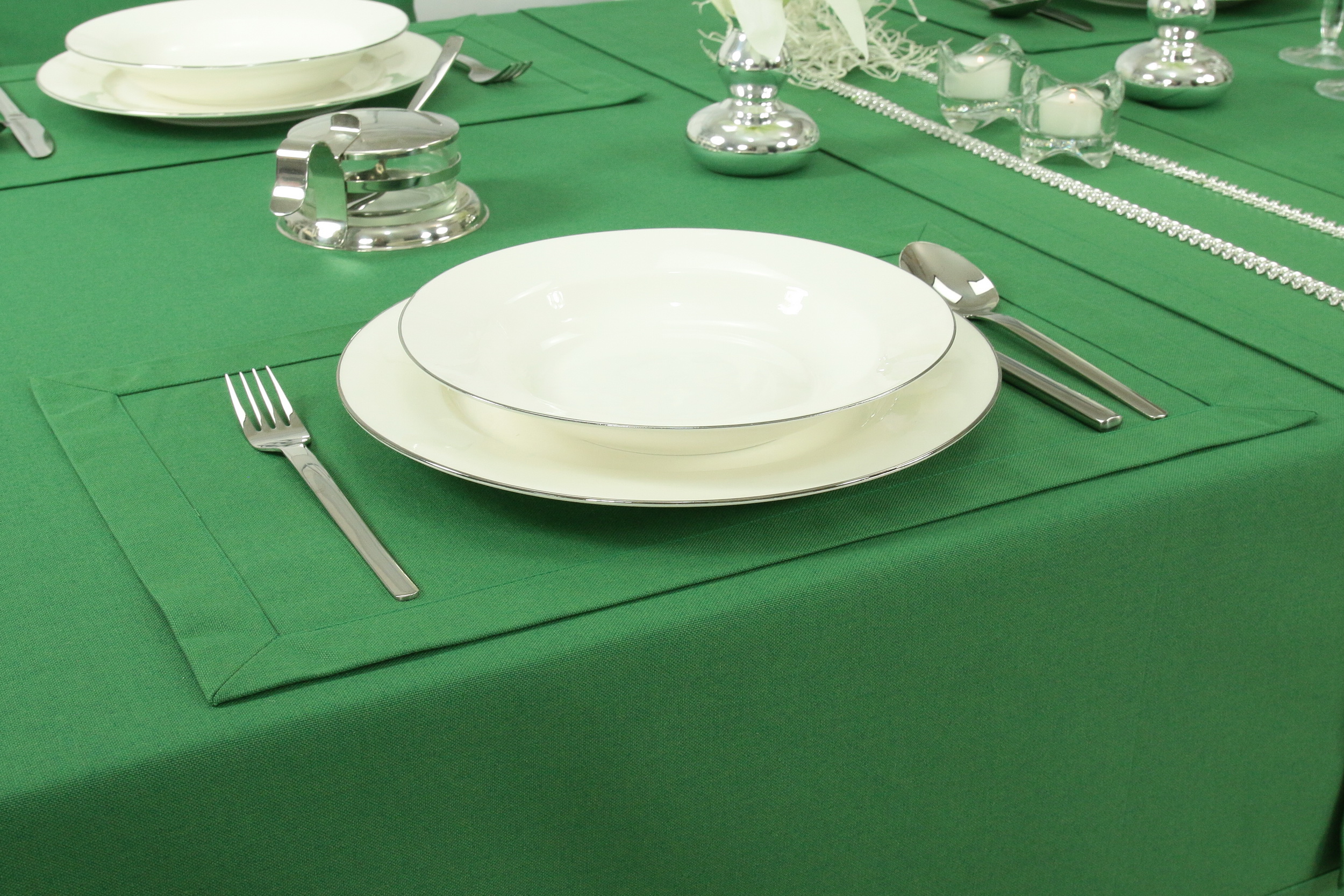Weihnachtliche Tischsets grün Größe 32x42 cm Platzsets