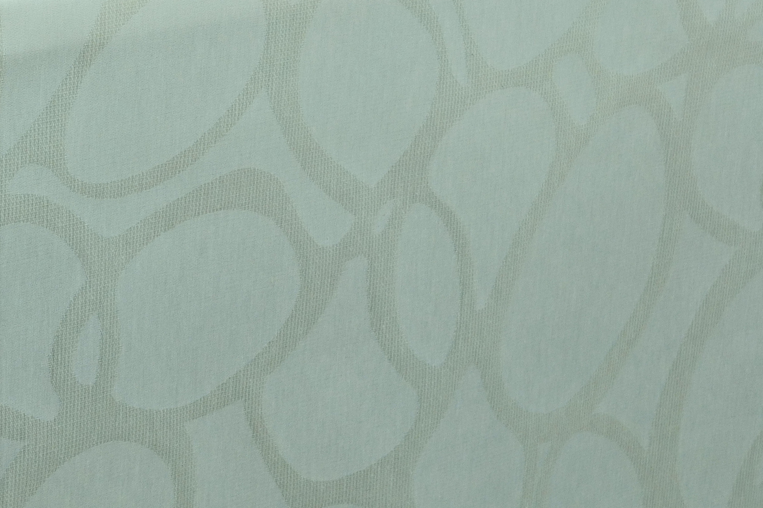 Abwaschbare Tischdecke Weiß einfarbig mit Muster Gröna Breite 138 cm OVAL