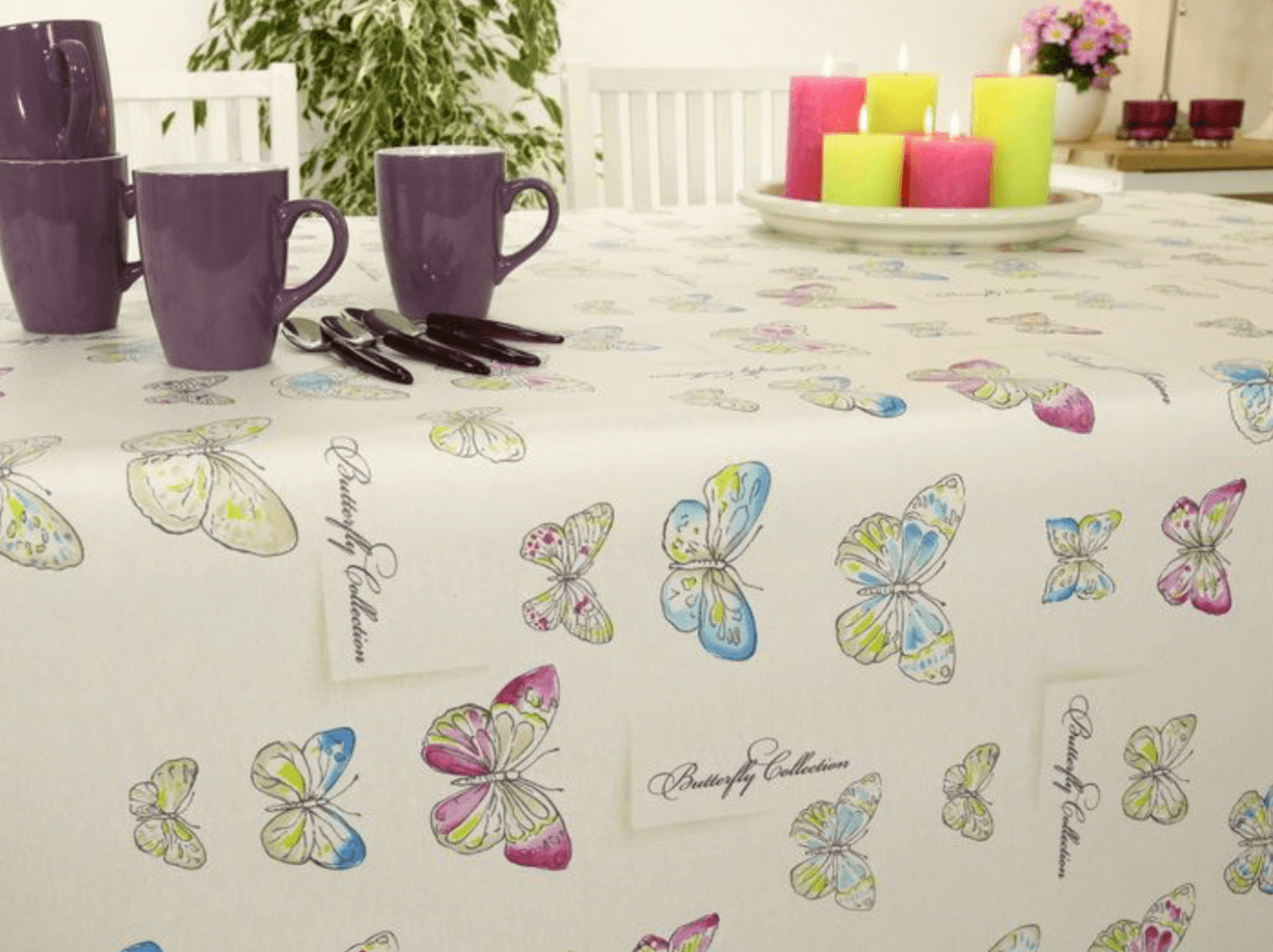Tischdecke mit Schmetterling