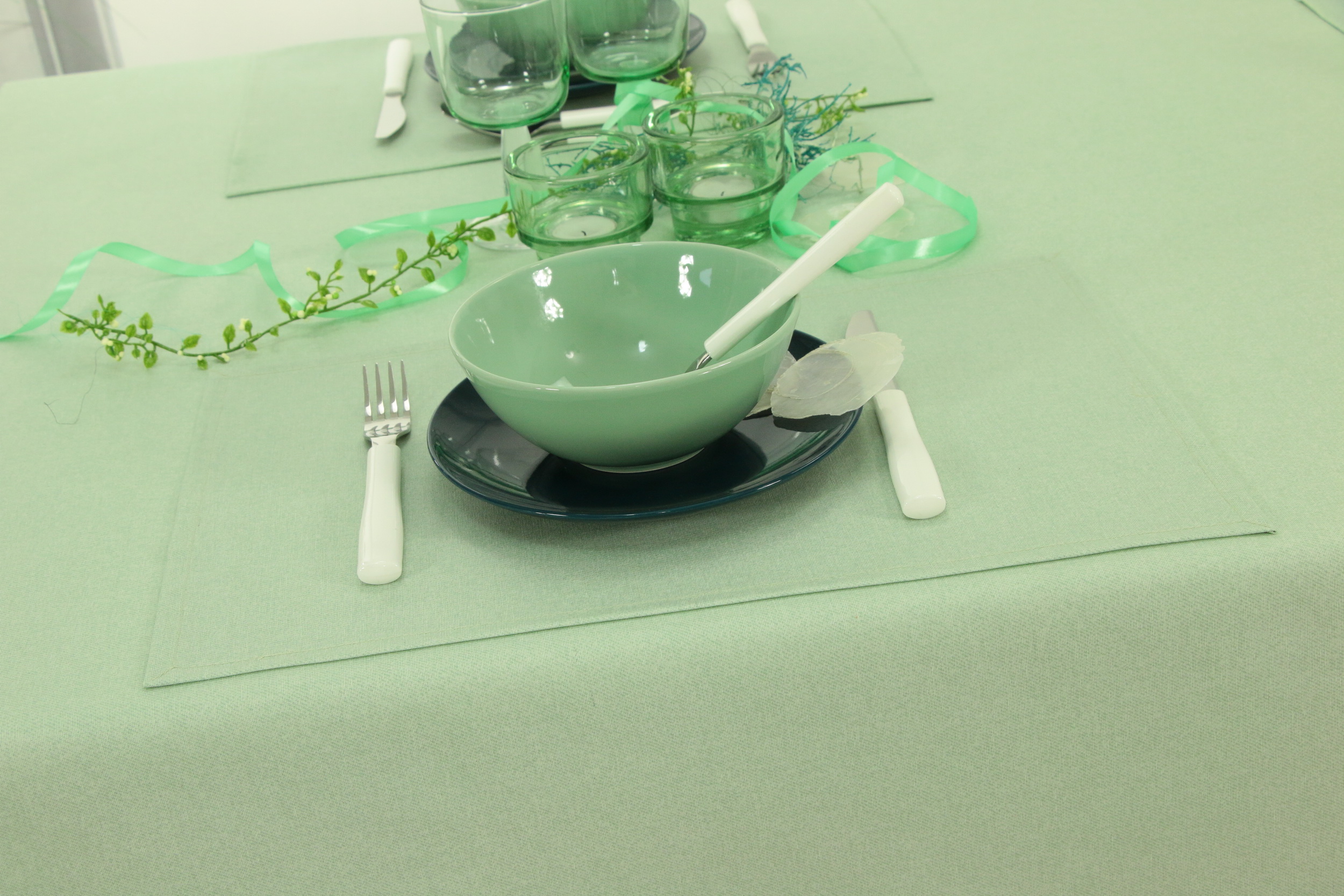 Tischset abwaschbar Mint einfarbig Dali Größe 32x42 cm Platzset