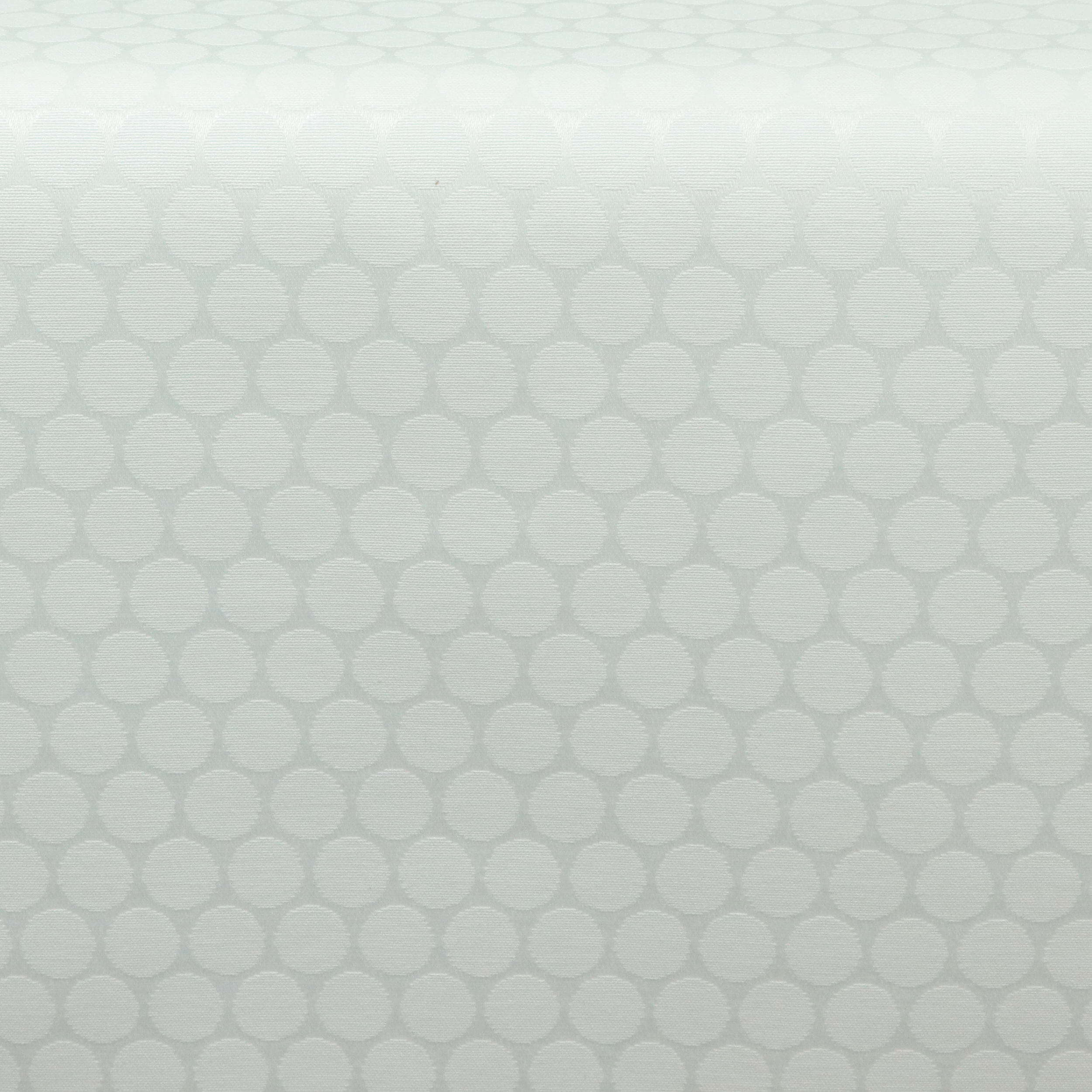 Tischdecke abwaschbar Weiß gepunktet Gaugin Breite 120 cm OVAL